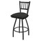 Holland Bar Stool Co 25" Swivel Counter Stool, Pewter Finish, Canter Iron Seat X810 - alternate 1